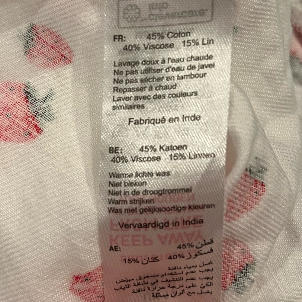 🌸NEW LOOK STRAWBERRY LINEN BLEND BABYDOLL DRESS SIZE 6🌸 - Picture 7 of 7